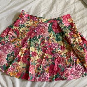 Zara Floral Mini Skirt